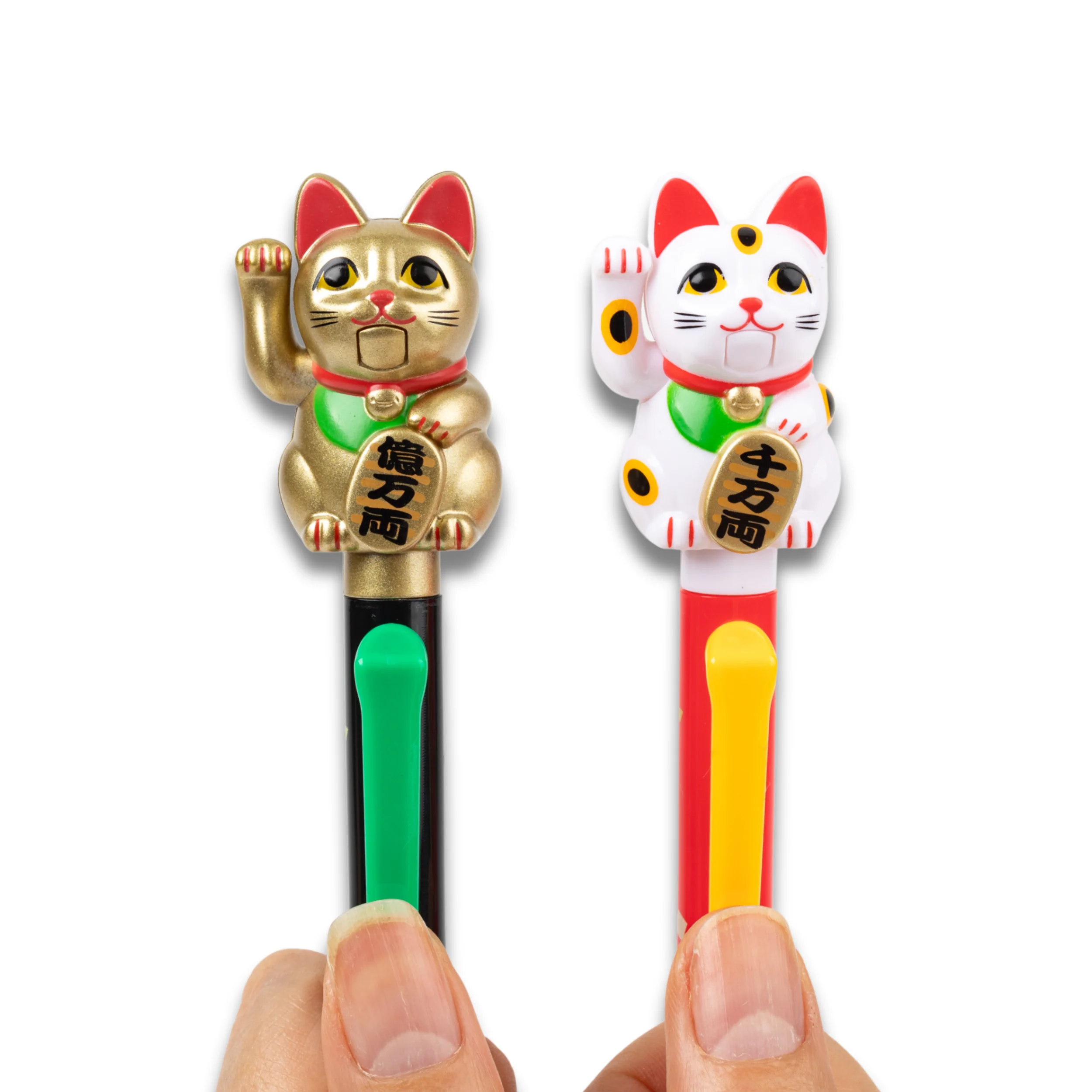 Action Pen Ballpoint Pen - Maneki Neko White - Image 2
