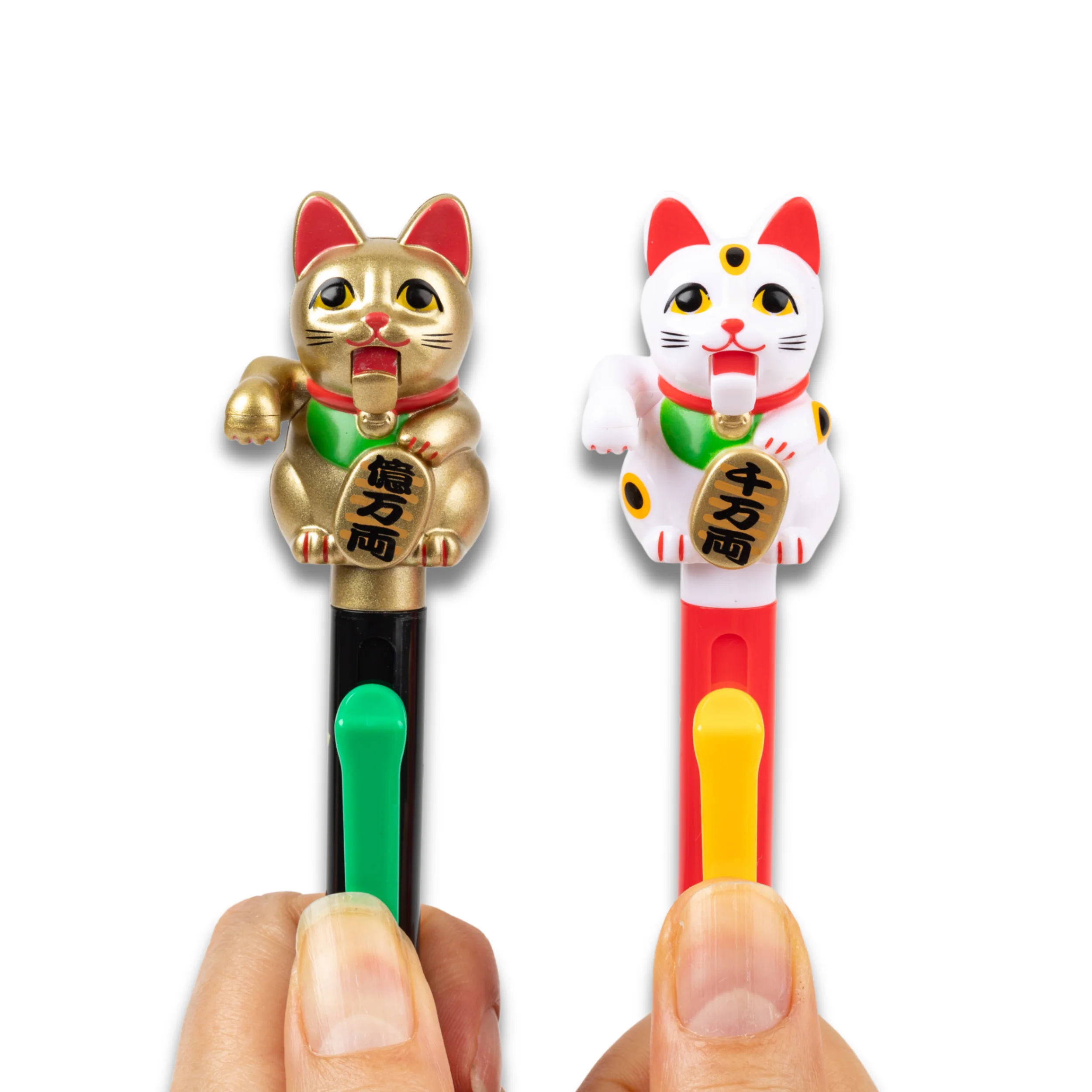 Action Pen Ballpoint Pen - Maneki Neko White - Image 3