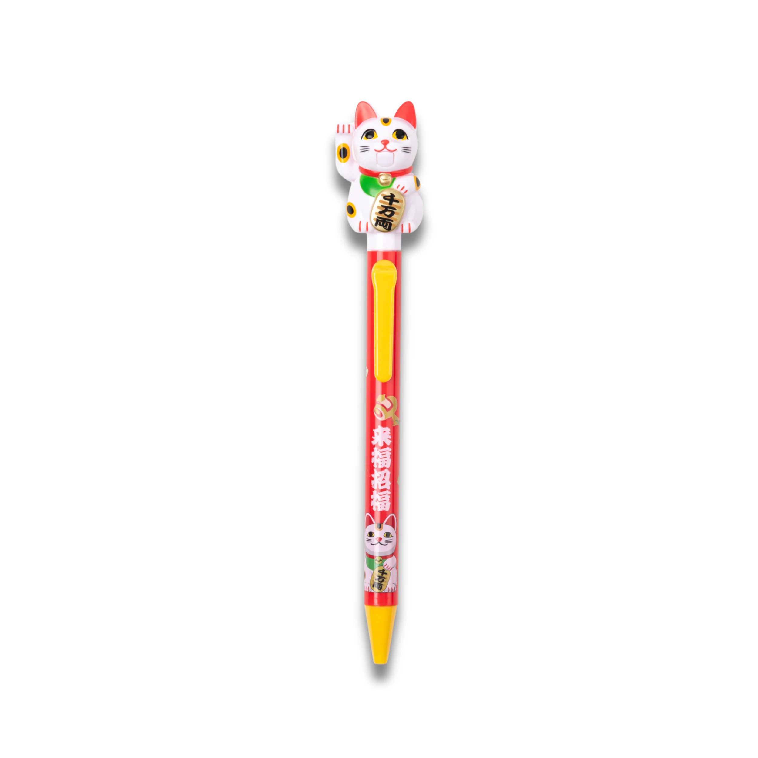 Action Pen Ballpoint Pen - Maneki Neko White - Image 4