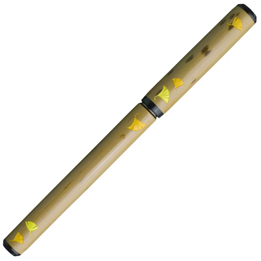 Natural Bamboo Brush Pen - Ginkgo Leaf