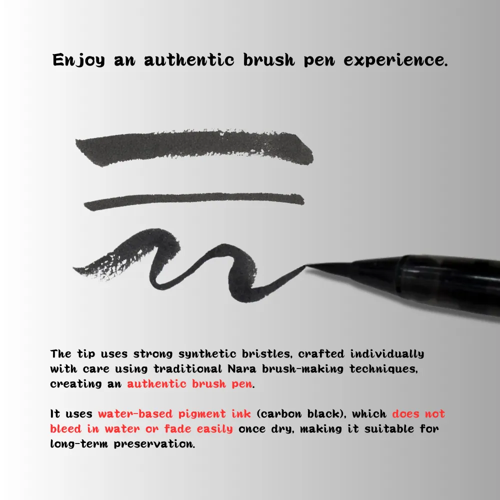 Natural Bamboo Brush Pen - Kabuki Mask - Image 5