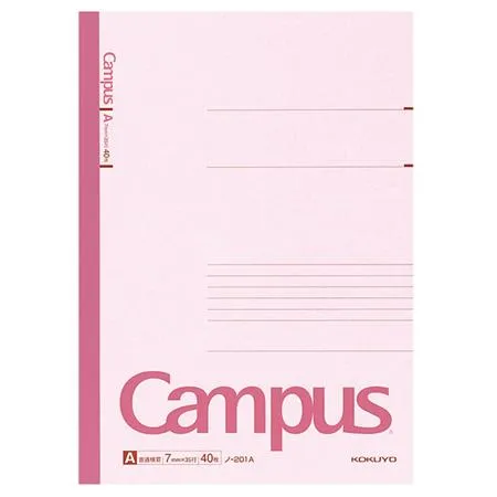 Campus Note - A4 (Ruled 7mm) - Pink - 40 Sheets