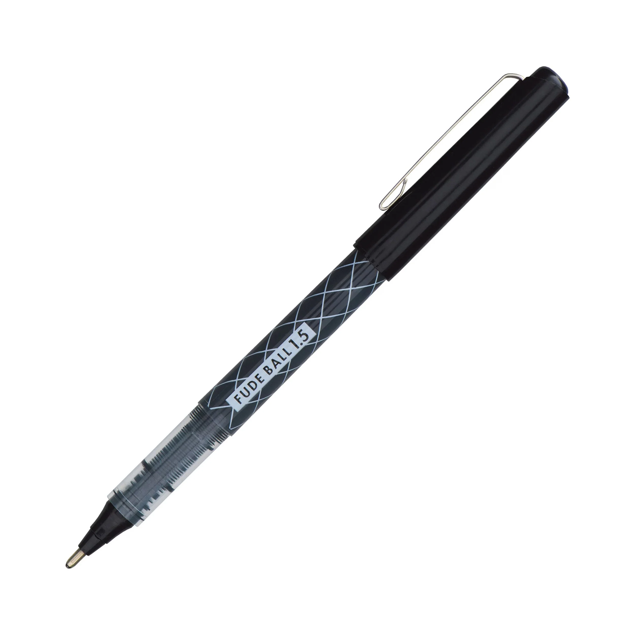 Fude Ballpoint Pen 1.5mm - Black - 5 Pen Set - Image 3