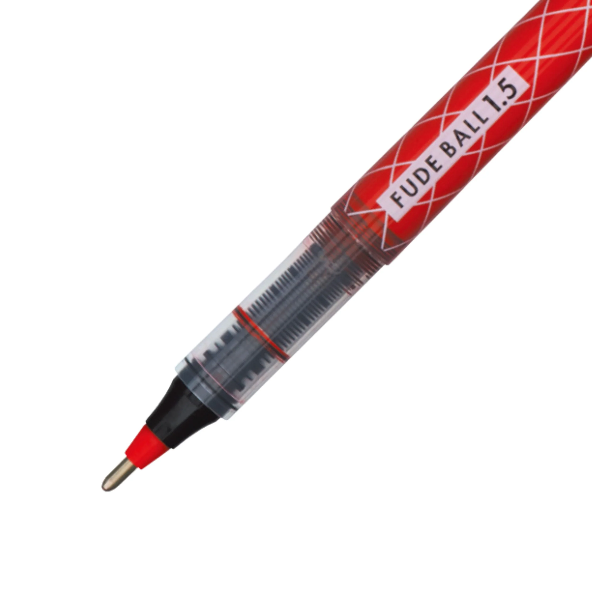 Fude Ballpoint Pen 1.5mm - Red - 5 Pen Set - Image 4