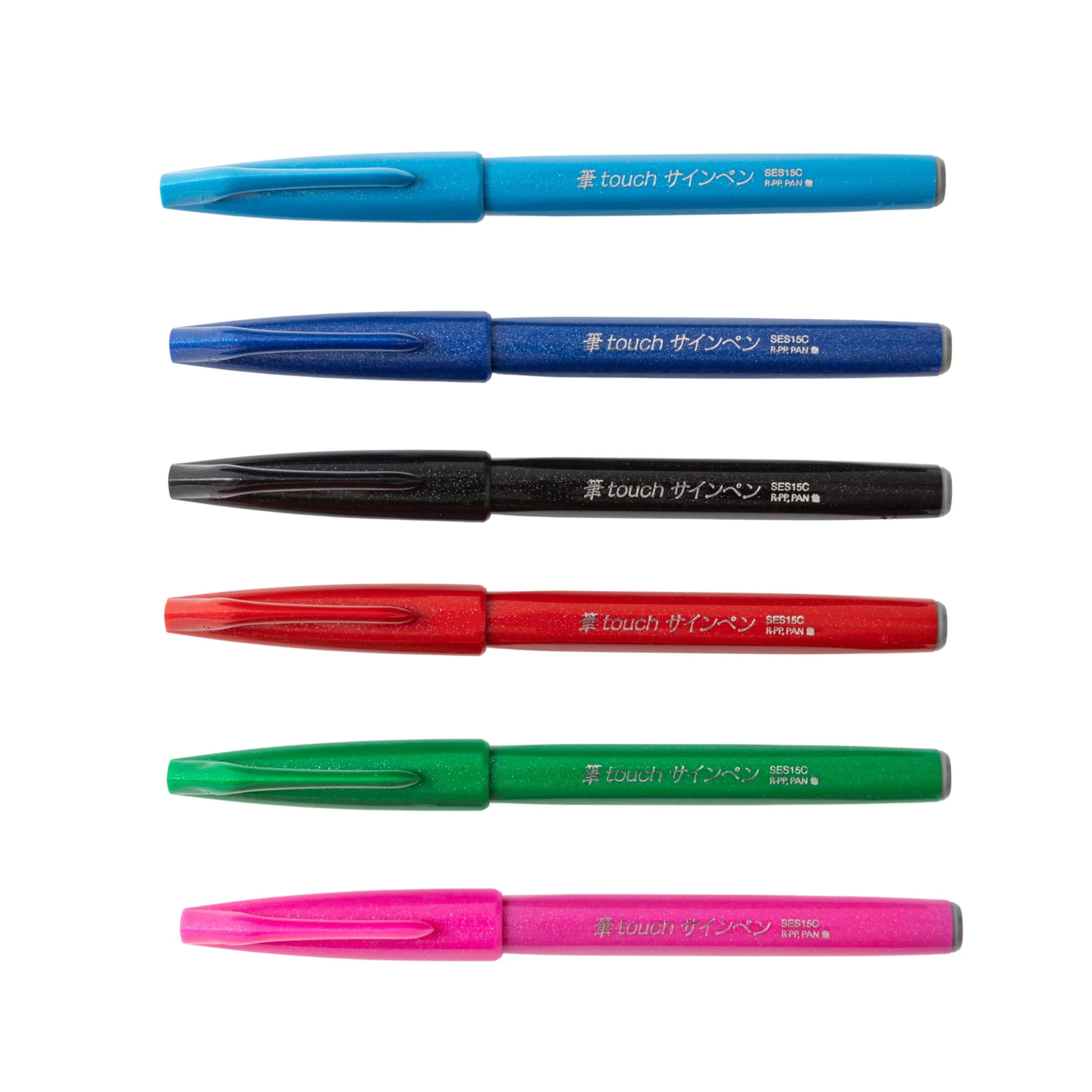 Fude Touch Sign Pen - 6 Color Set - Standard - Image 2