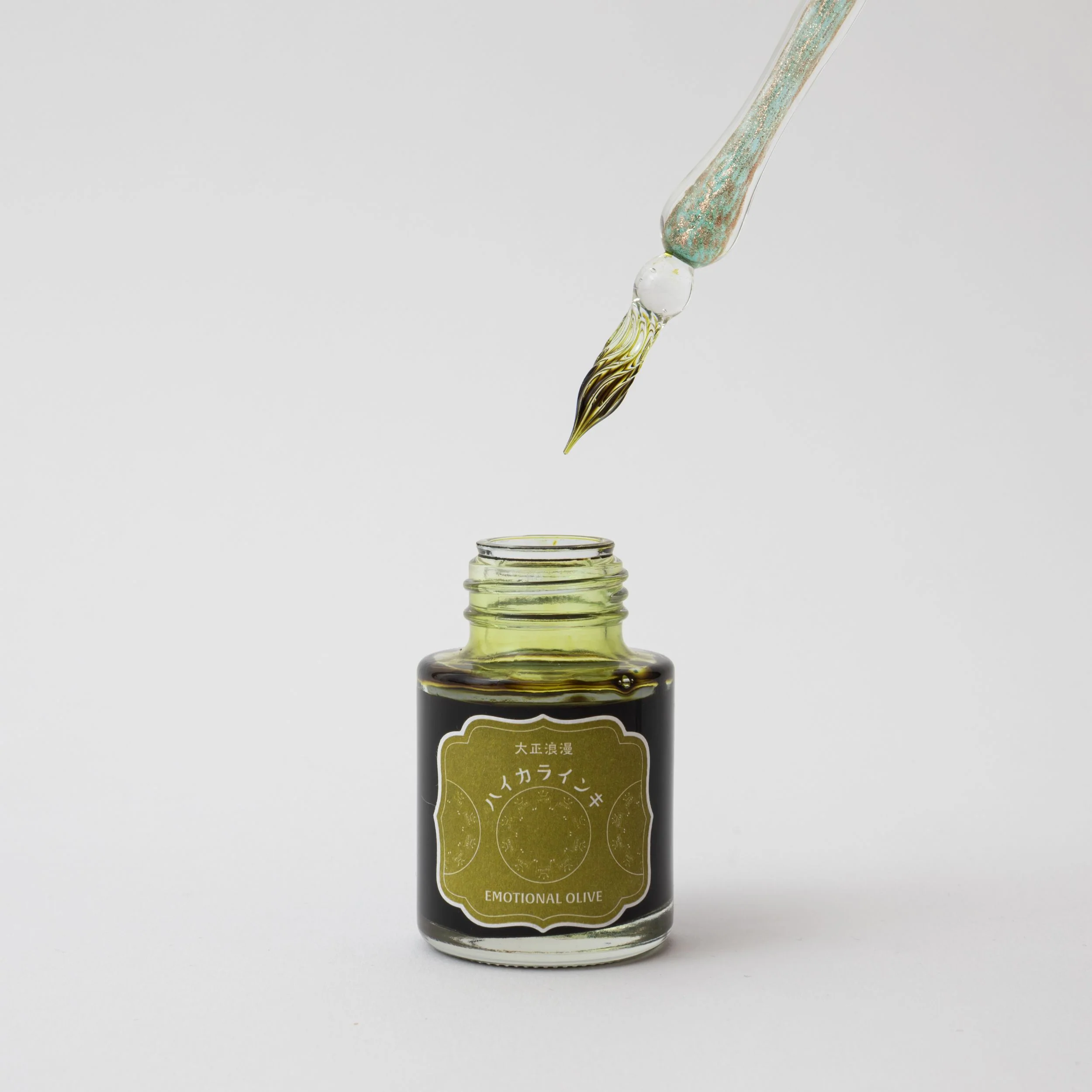 Guitar Glass Pen - Light Green - Image 4