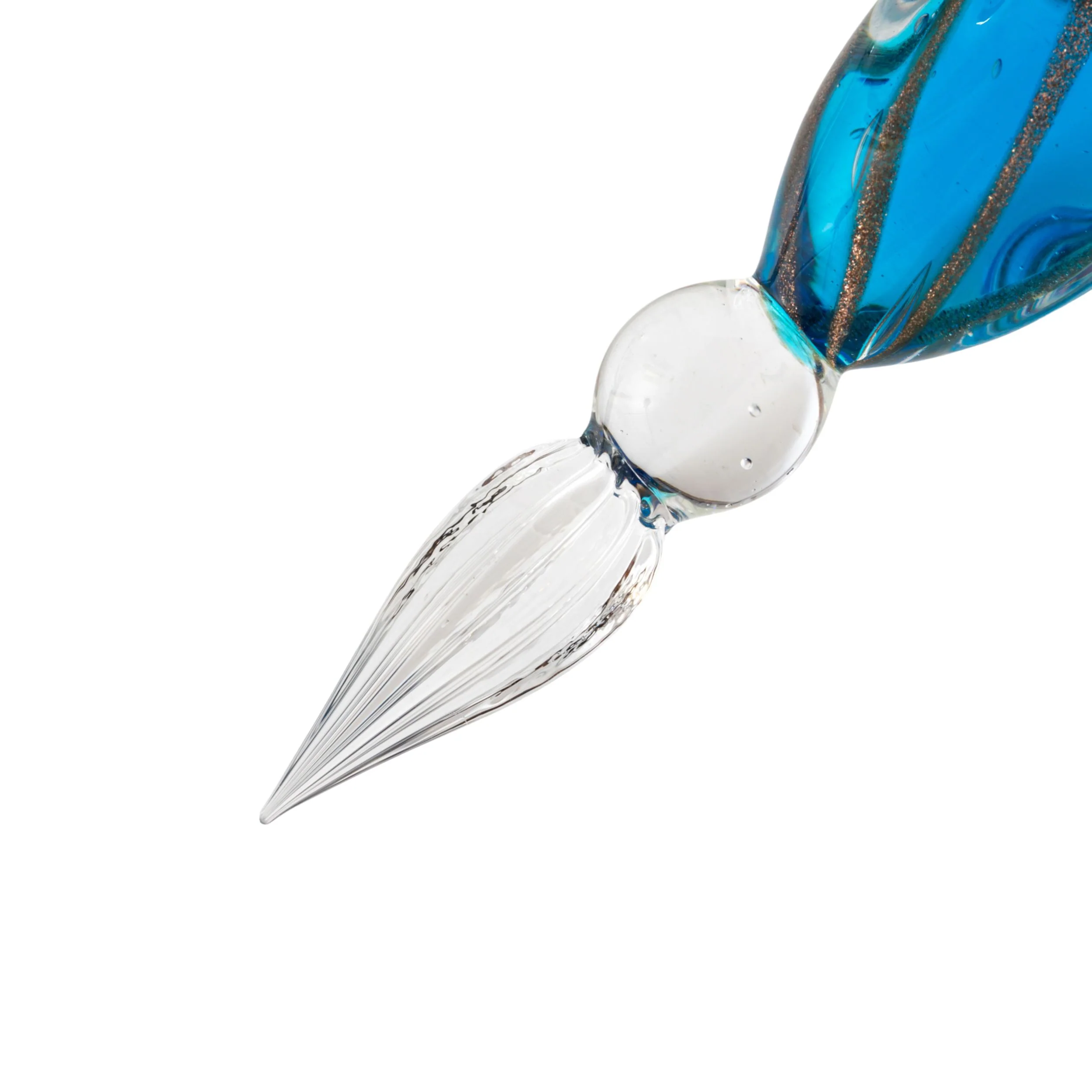Guitar Glass Pen Twist - Clear Blue - Image 3