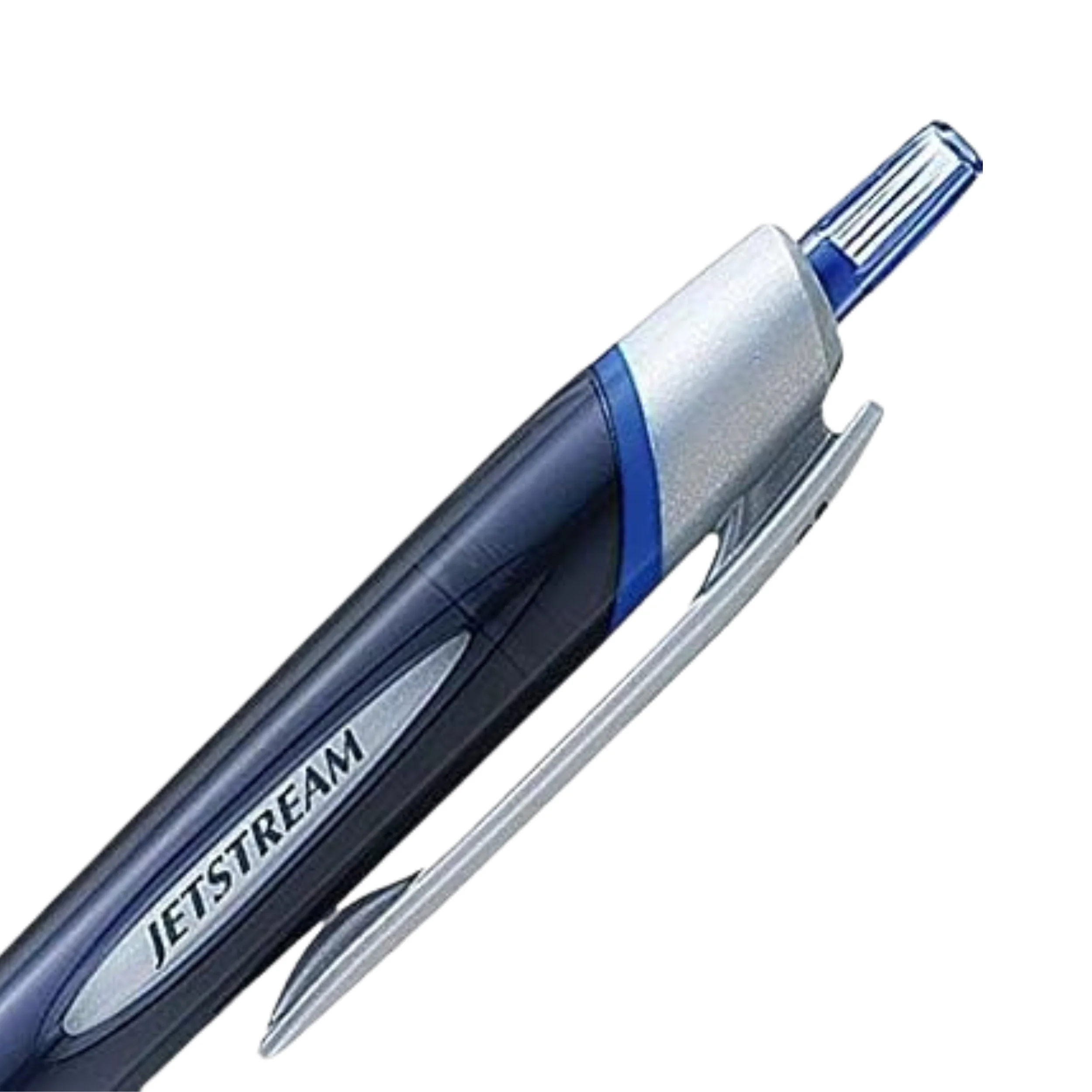 Uni Jetstream Blue Ink Ballpoint Pen - Black - 0.38mm - Image 4