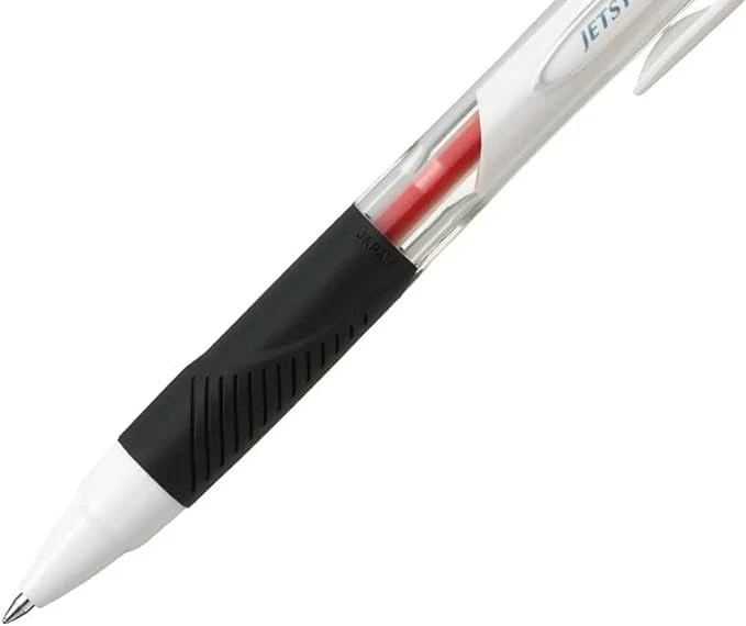 Uni Jetstream Standard Ballpoint Pen - White - Red Ink - 0.5mm - Image 3