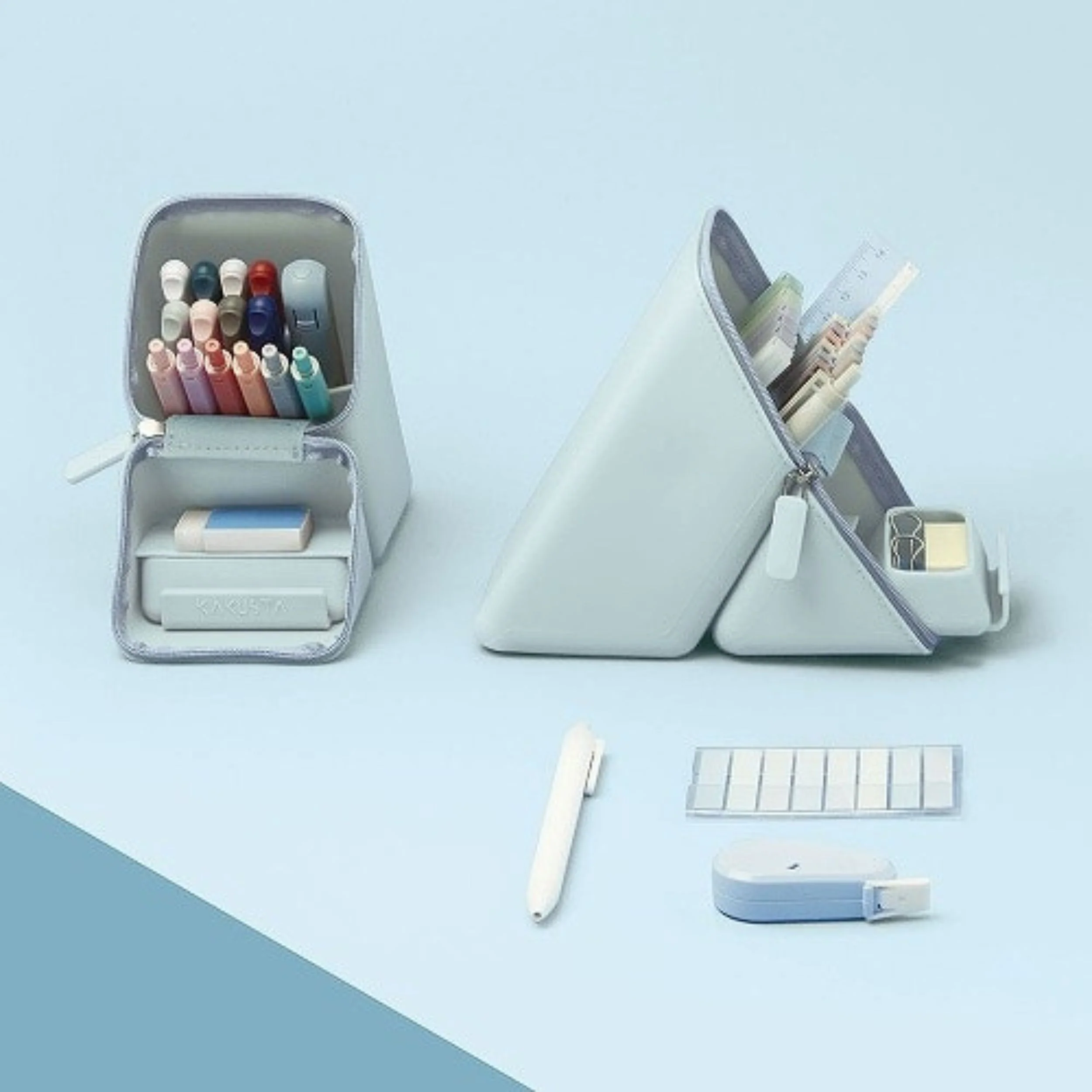 Kakusta Pen Cases with Drawer (Wide) - Light Blue - Image 3
