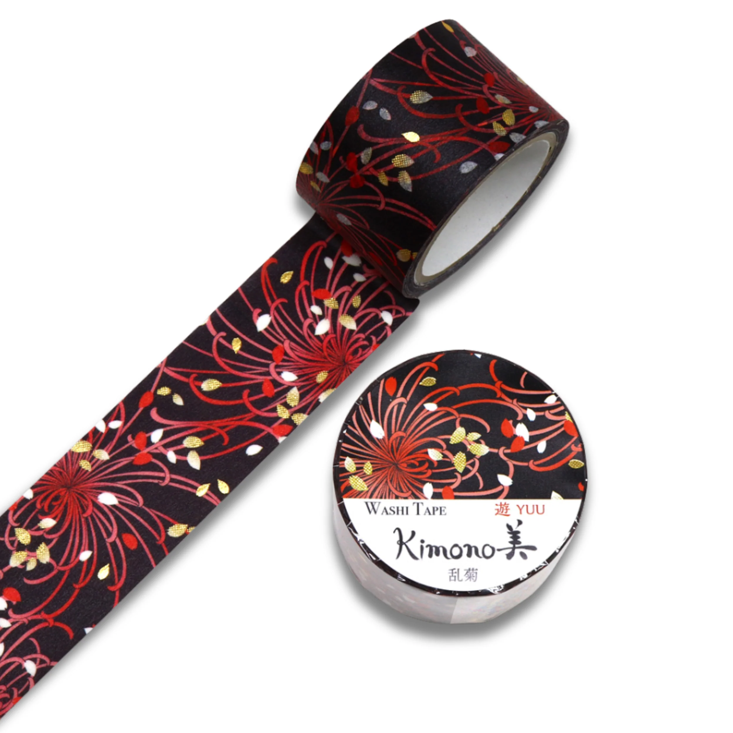 Washi Tapes - Rangiku (Wild Chrysanthemum) (Large) - Kimono-bi