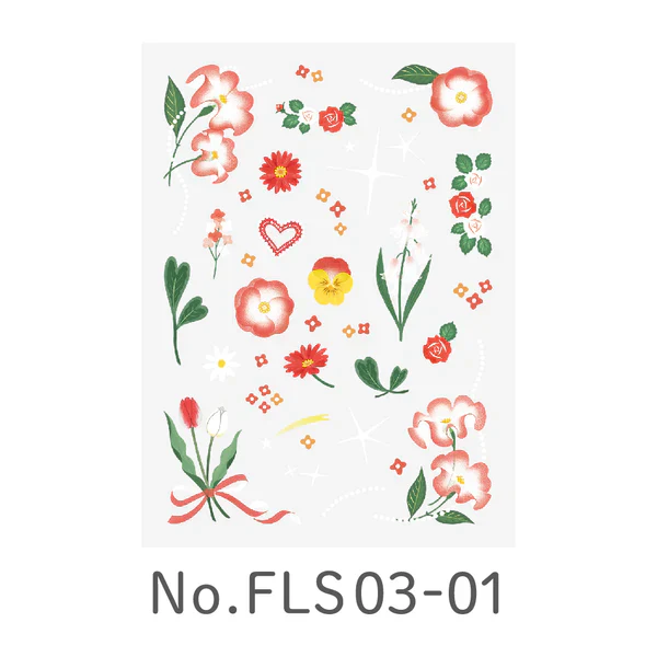 Favluv Sticker - Flower - Red