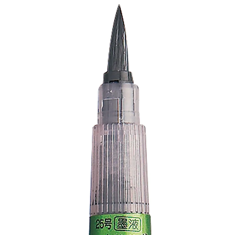 Kuretake Brush Pen - Medium Thick - Black Sumi Ink (No. 25) - Image 3