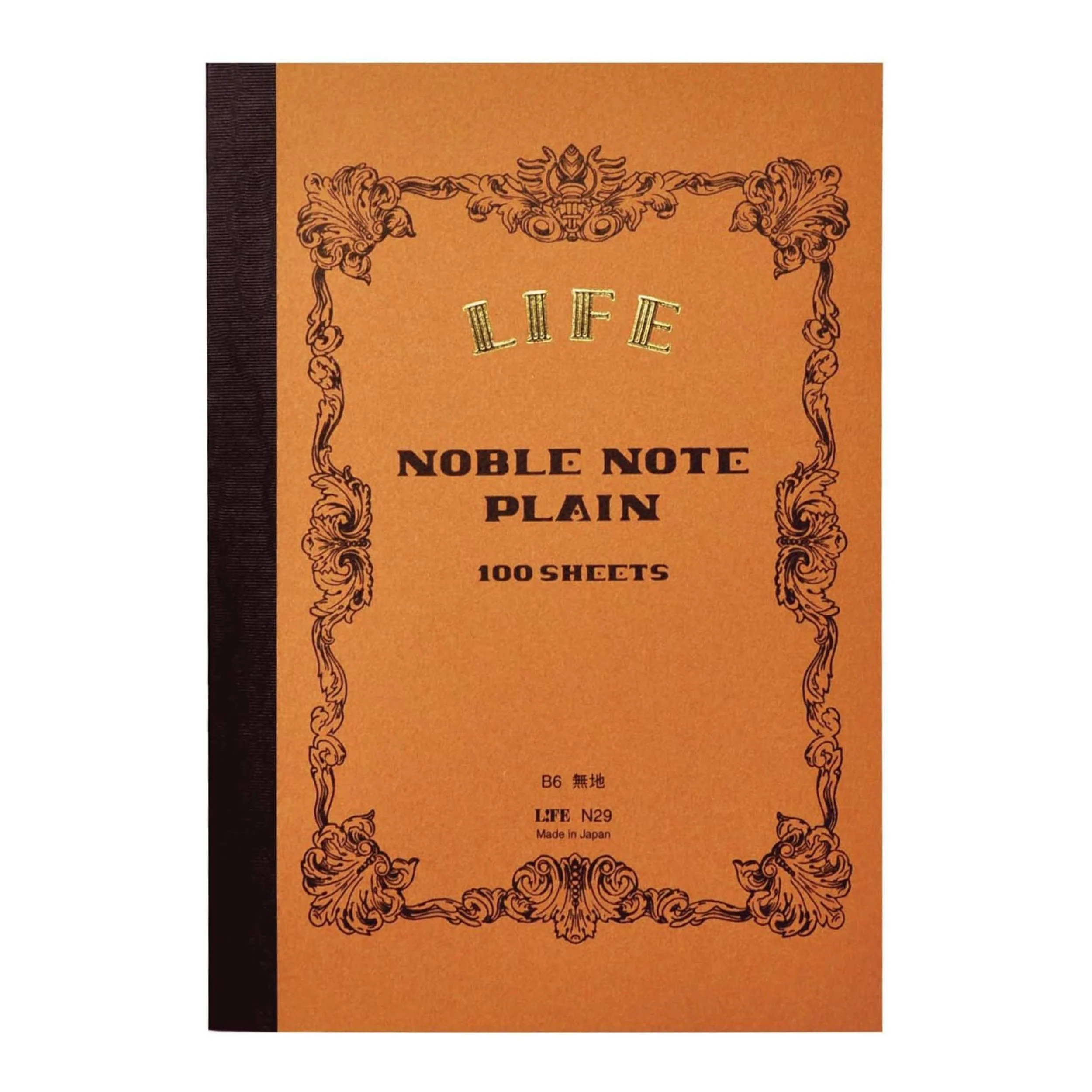 LIFE Noble Note Notebook - B6 Plain - 100 Sheets - Yellow