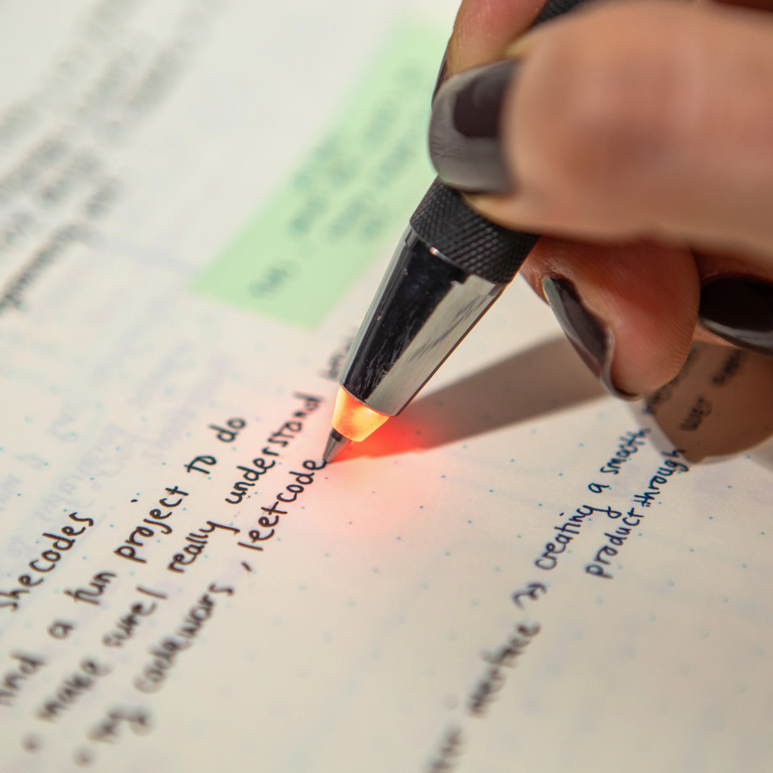 Zebra Lightwrite α Red LED - Black - Black Ink - 0.7mm - Image 5