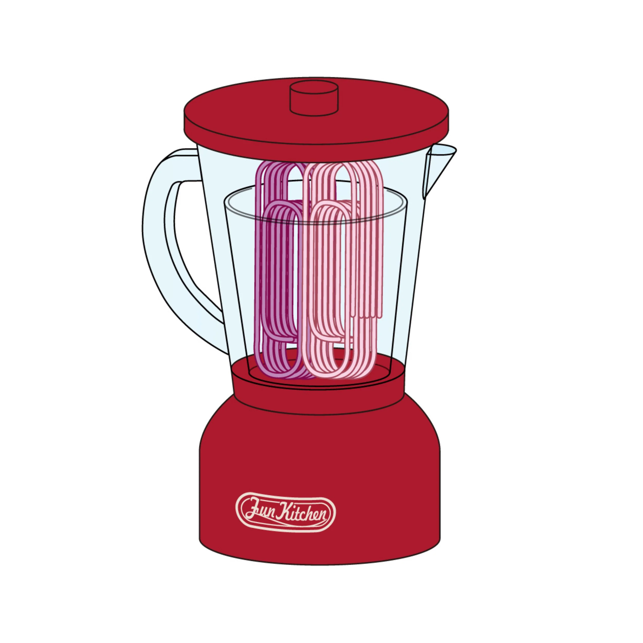 Mini Mixer for Clip Paper Clip - Red - Image 3