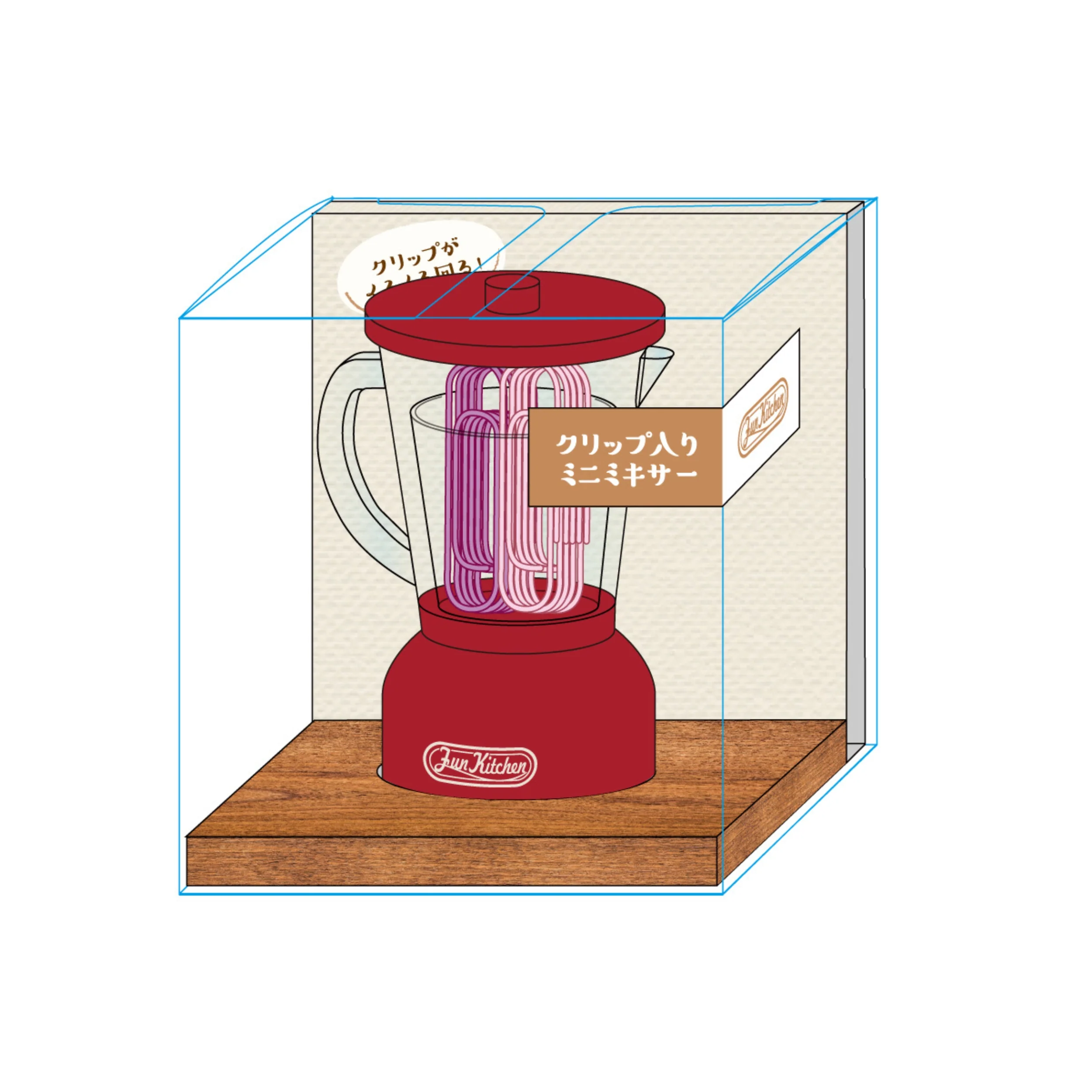 Mini Mixer for Clip Paper Clip - Red - Image 4