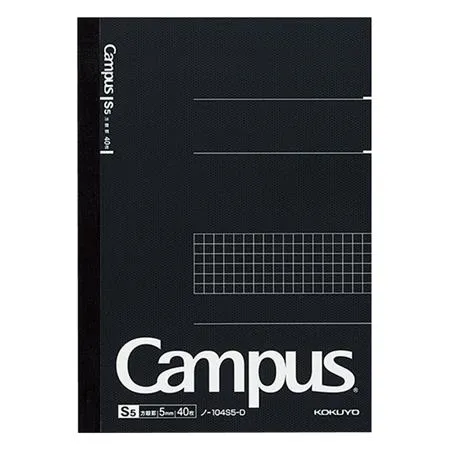 Otona Campus Note - A5 (Grid) - Black - 40 Sheets
