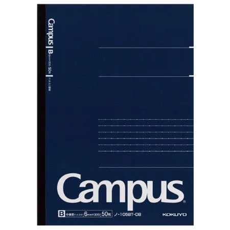 Otona Campus Note - A5 (Ruled 6mm) - Dark Blue - 50 Sheets