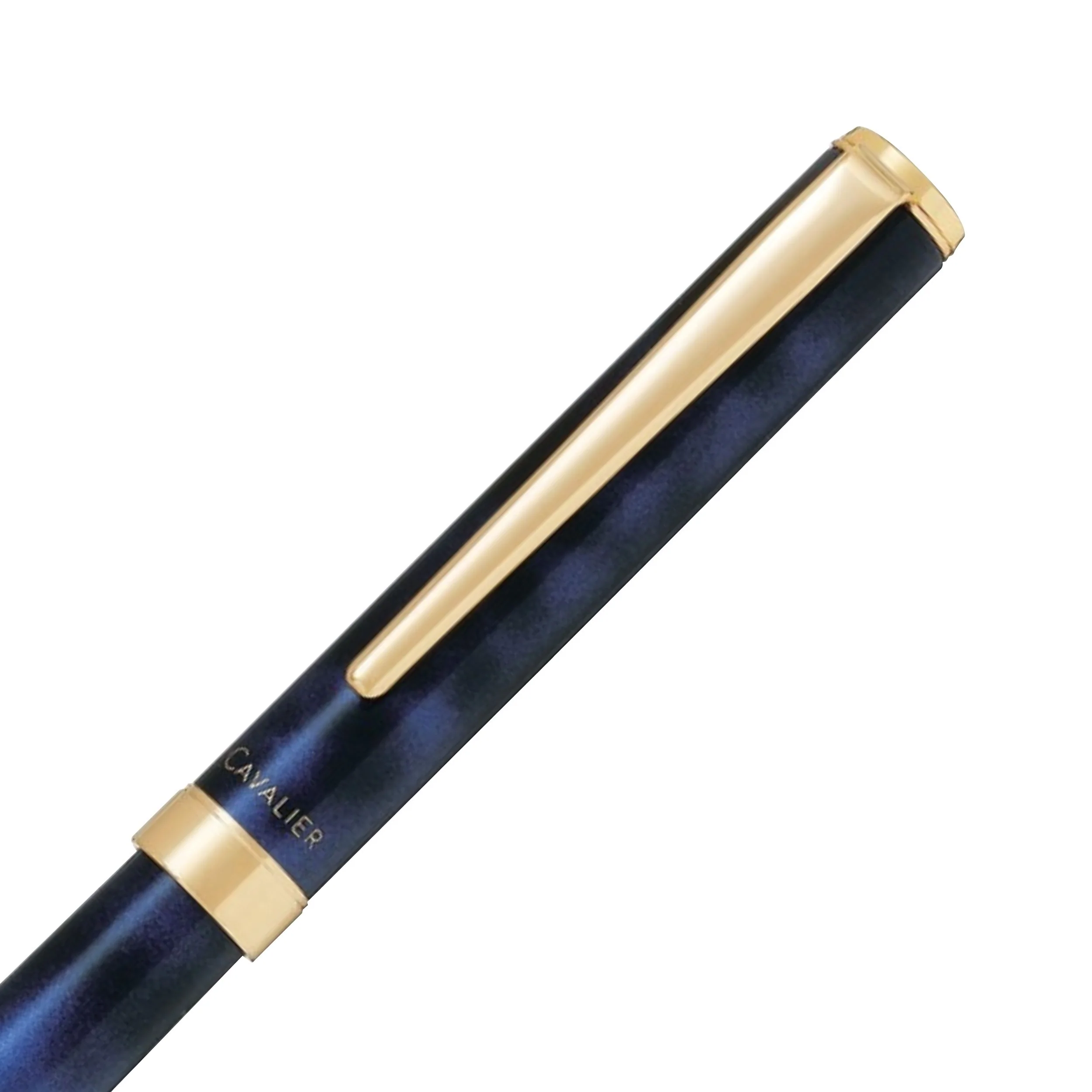 Pilot Cavalier Marbled Fountain Pen - Fine - Black & Blue - Image 4