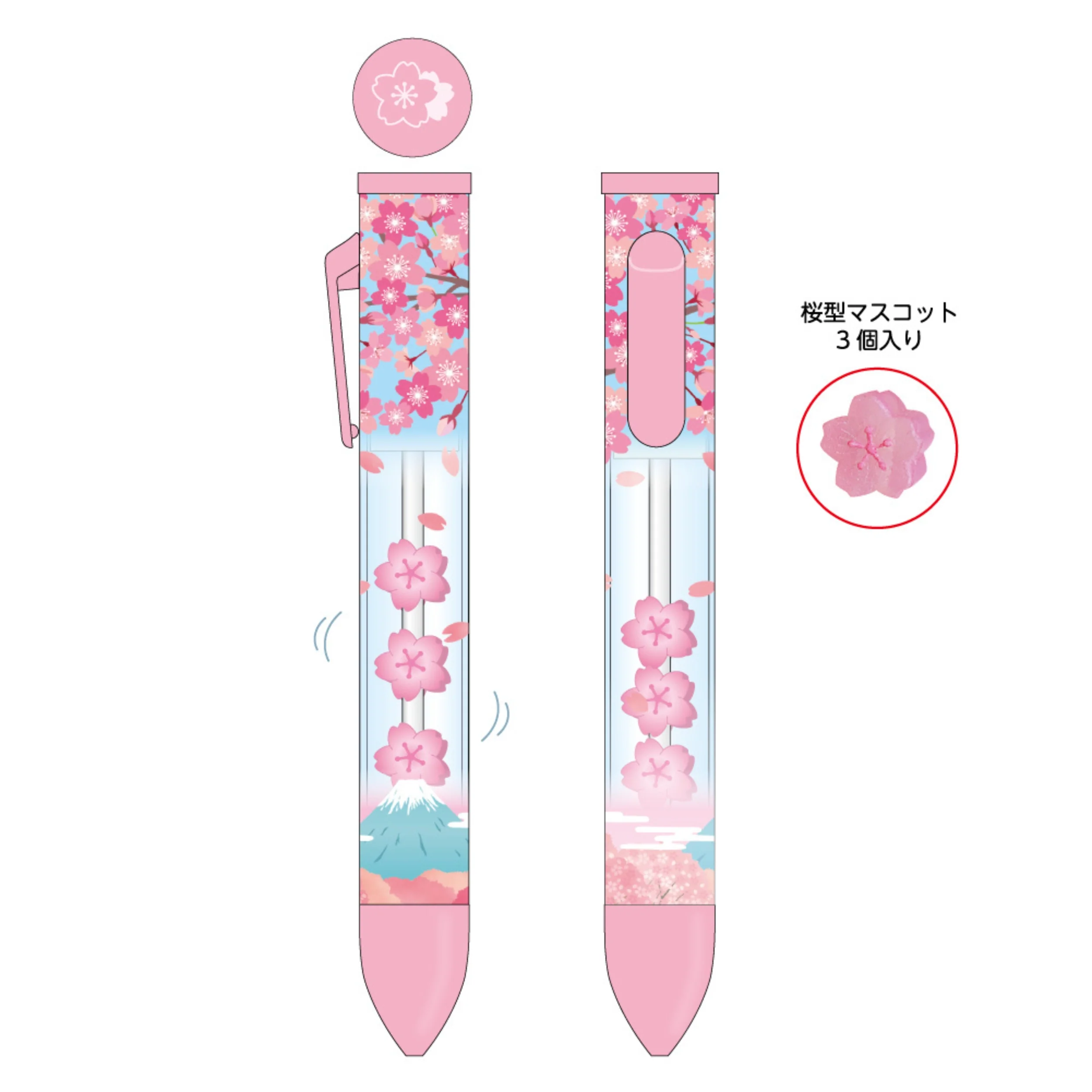 Saku-Saku Ballpoint Pen - Sakura & Mt Fuji - Image 4