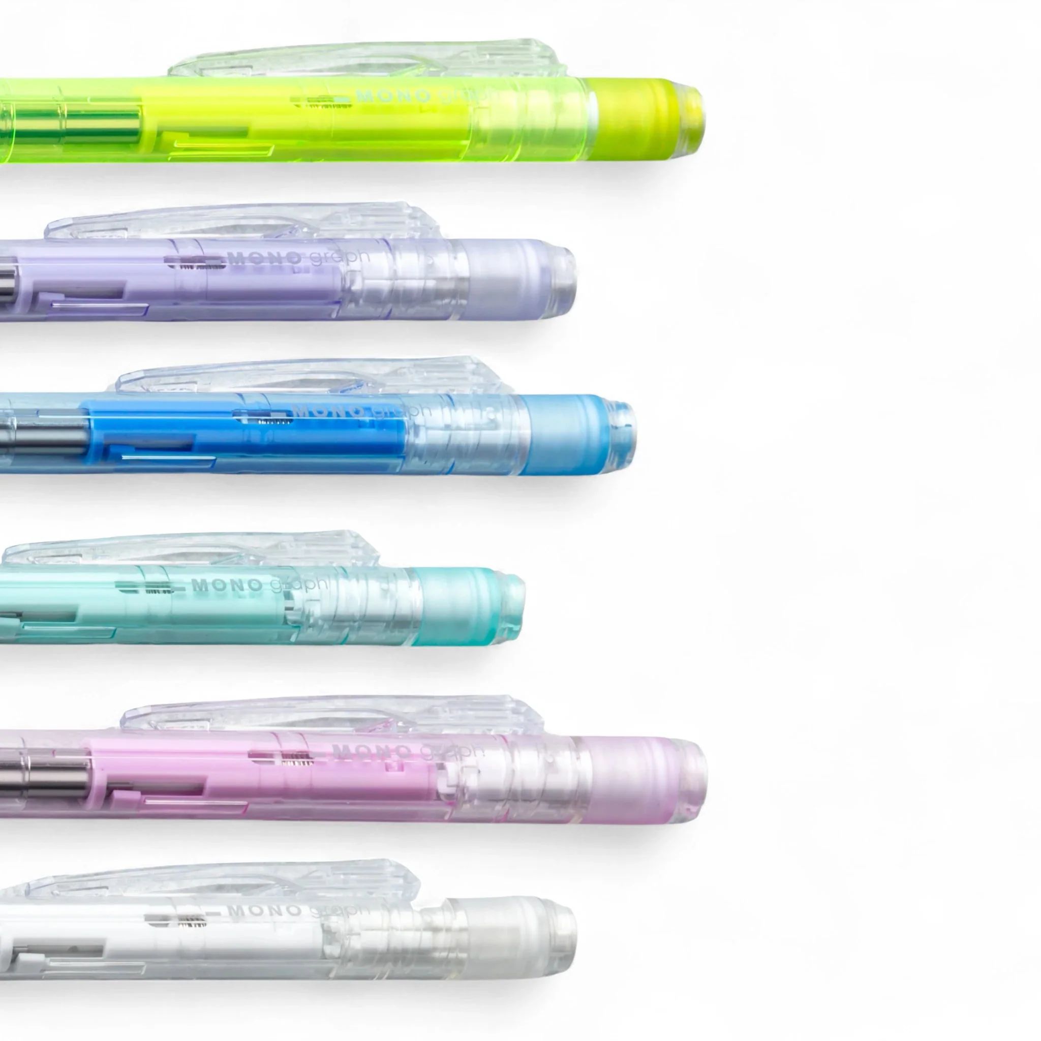 Tombow Monograph Clear Mechanical Pencils All Color Set - Image 3