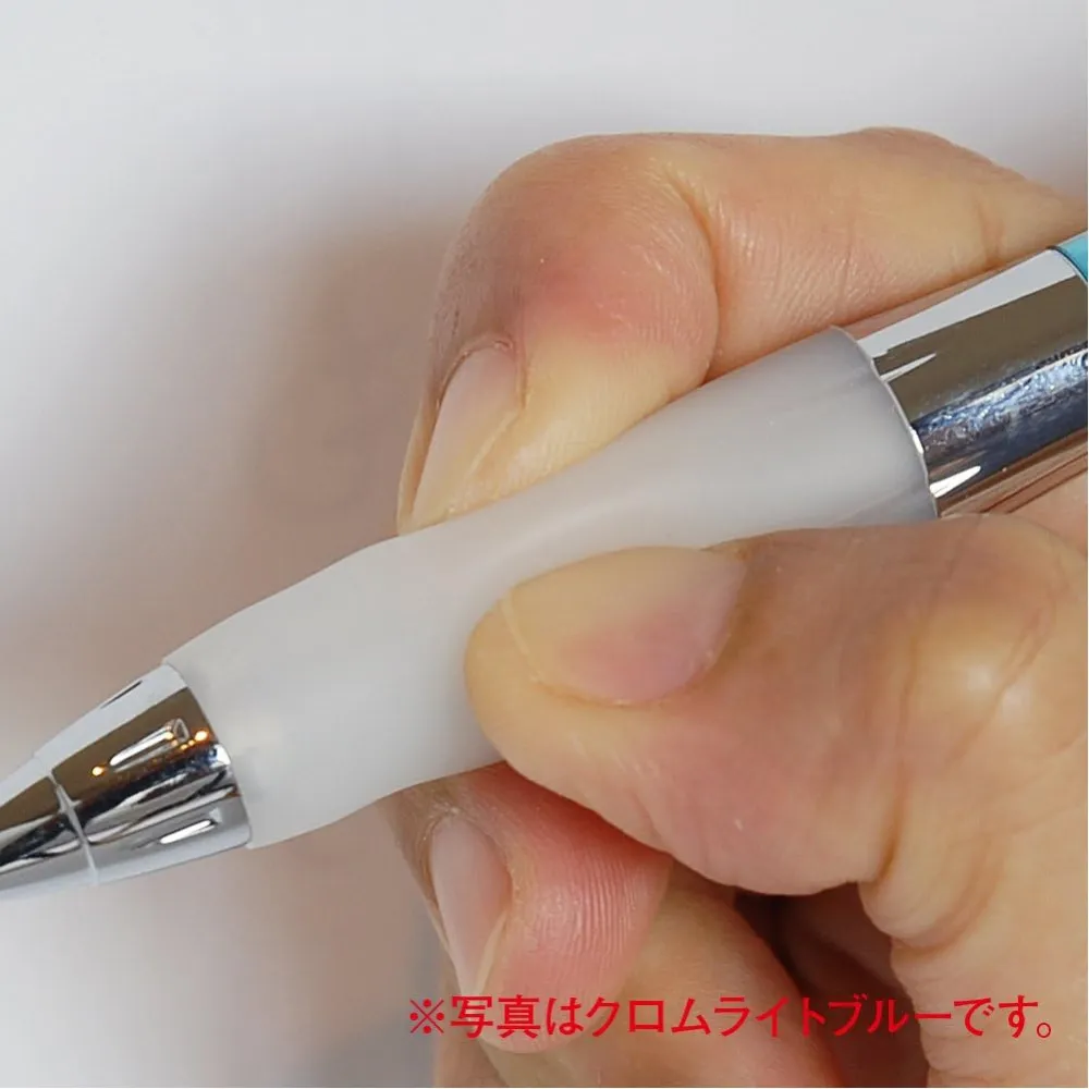 Uni alpha-gel Shaker Mechanical Pencil - Slightly Firm Grip - Chrome Black - 0.5 mm - Image 3