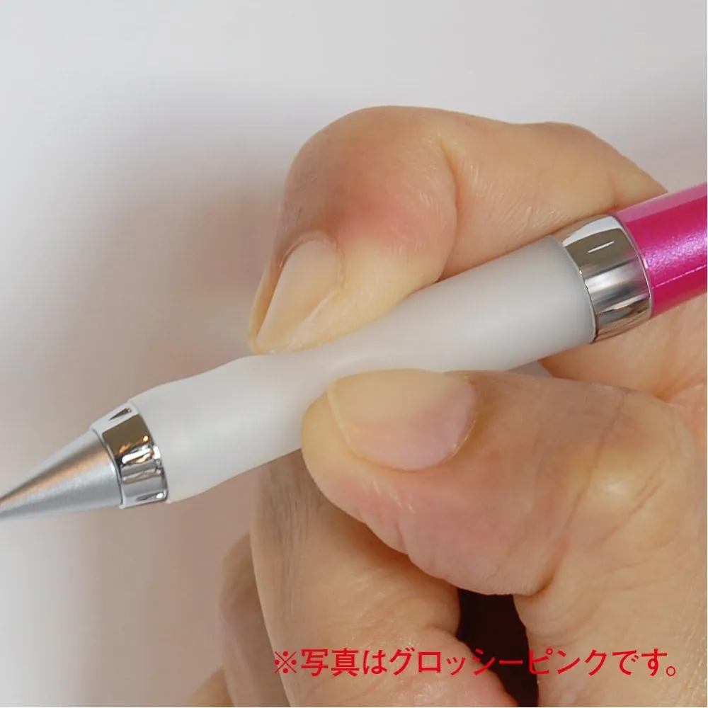 Uni alpha-gel slim Mechanical Pencil - Pure Black - 0.5mm - Soft Grip - Image 3