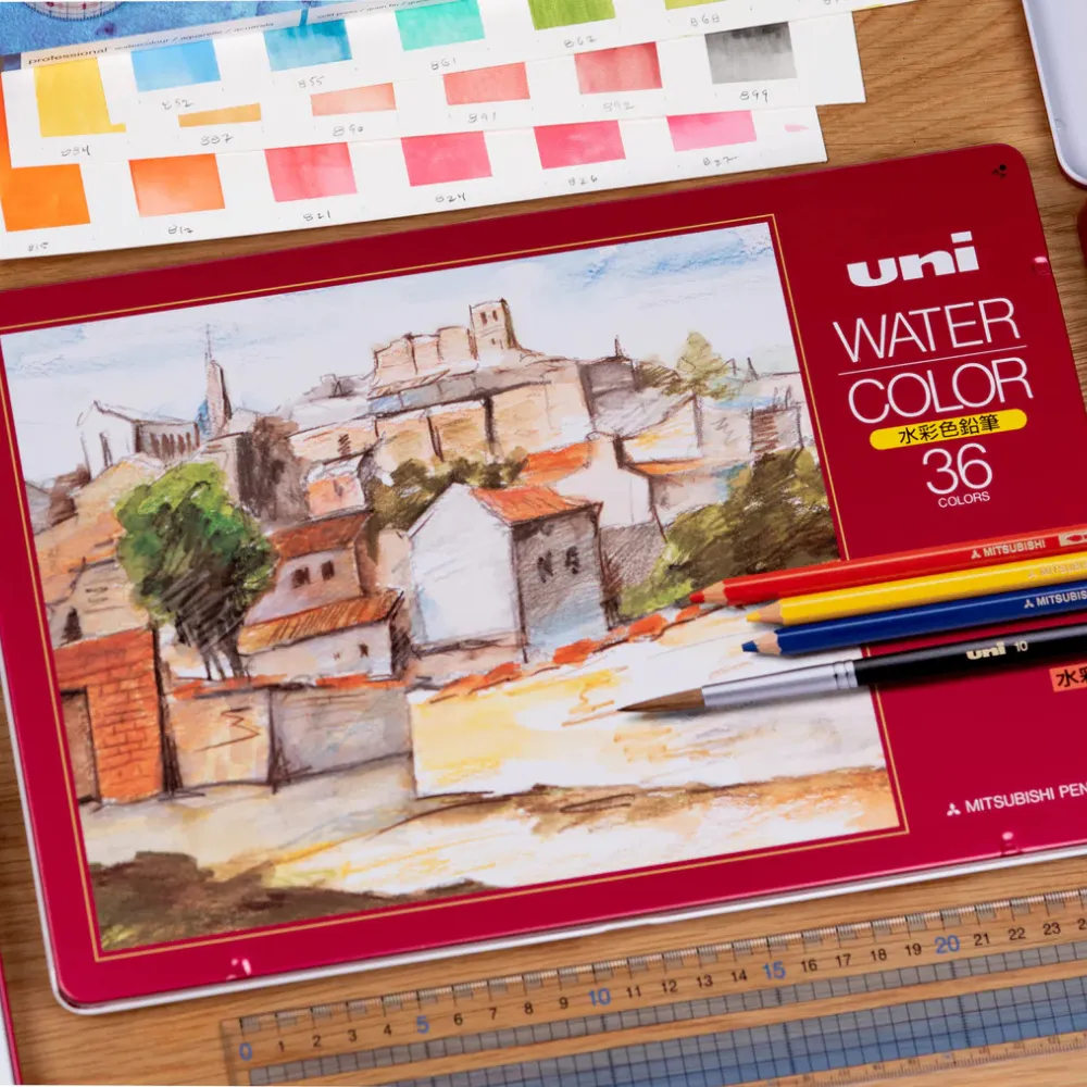 Uni Watercolor Pencils - Set of 36 - Image 3