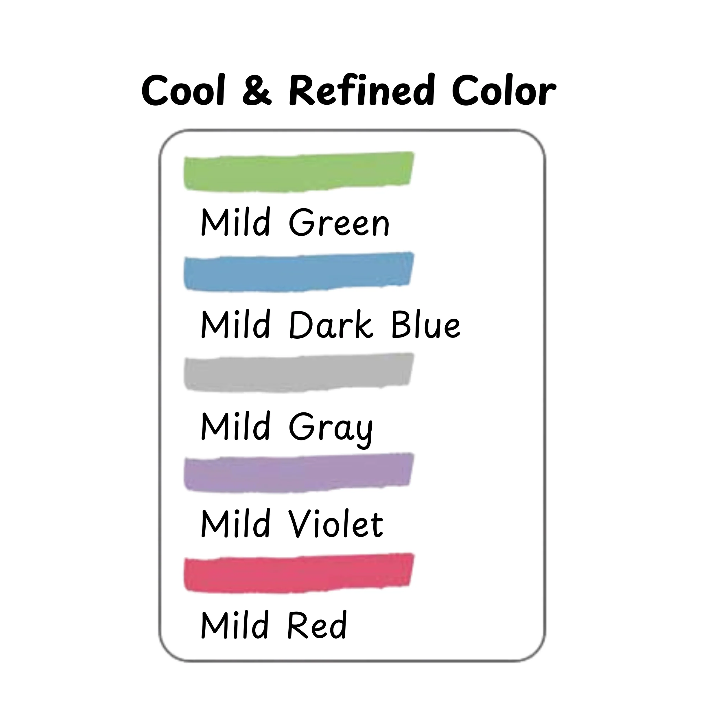 Zebra Mildliner - Cool & Refined - 5 x Double Sided Highlighter Set - Image 3