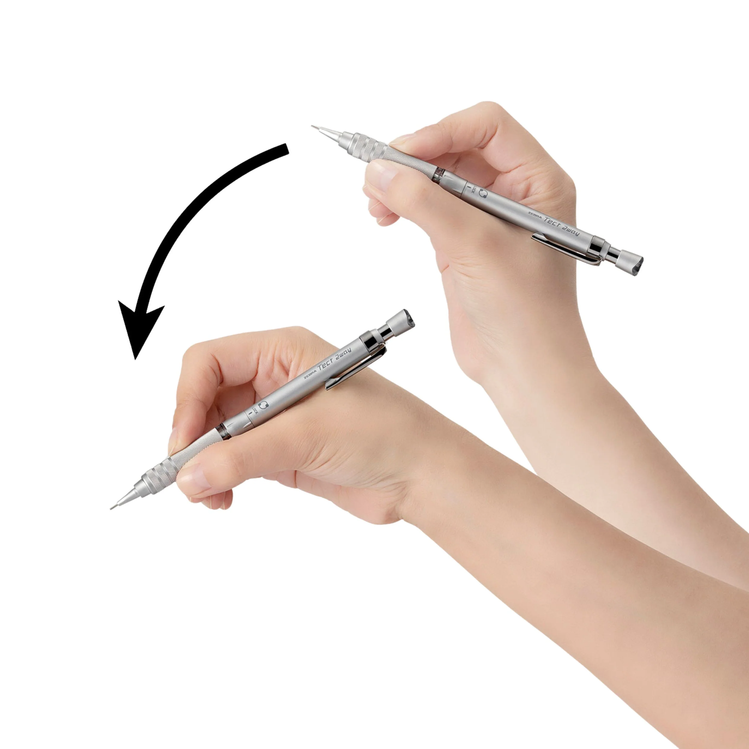 Zebra Tect 2-Way RO Mechanical Pencil 0.5 - Graphite Black - Image 6