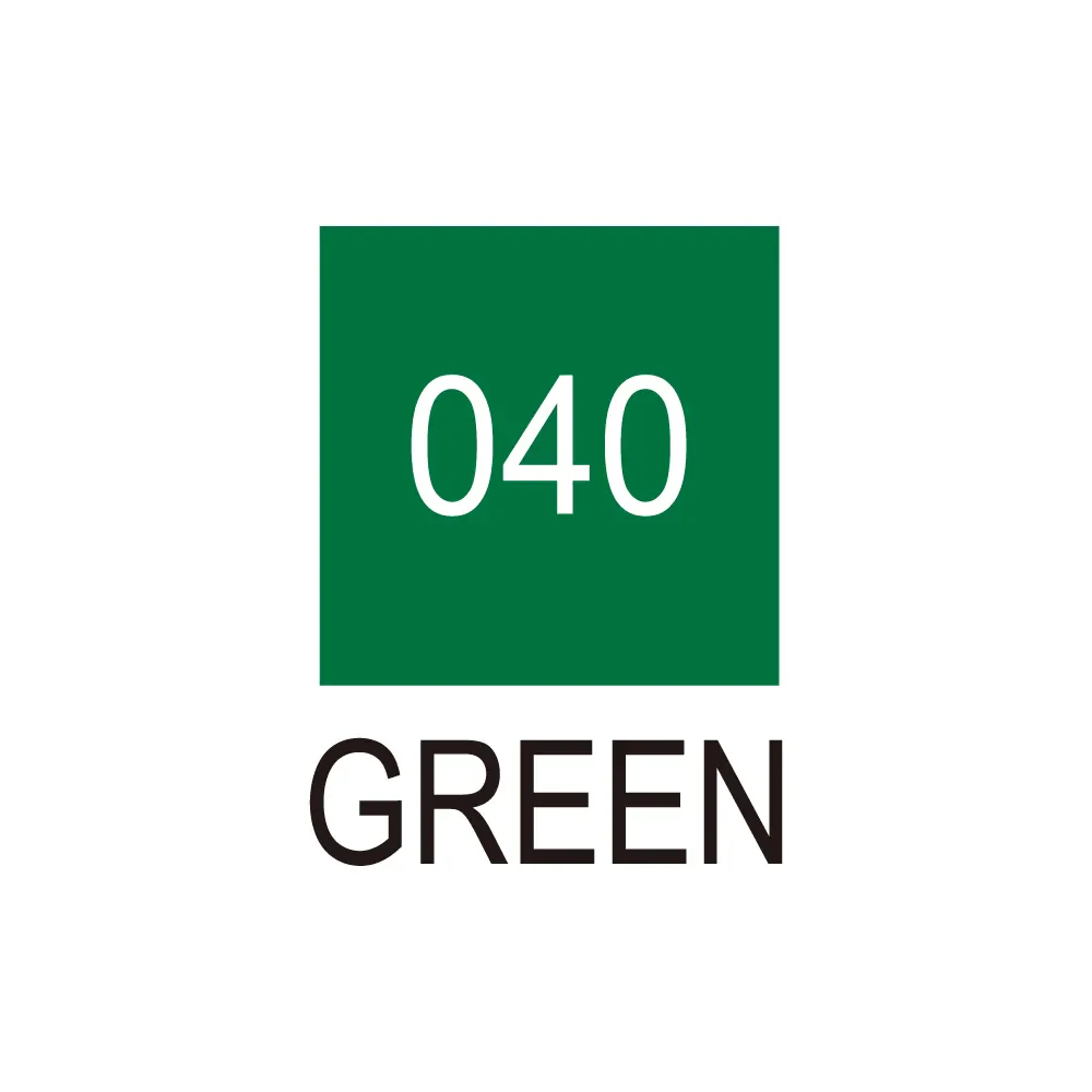 ZIG Real Brush - Green (No. 040) - Image 3