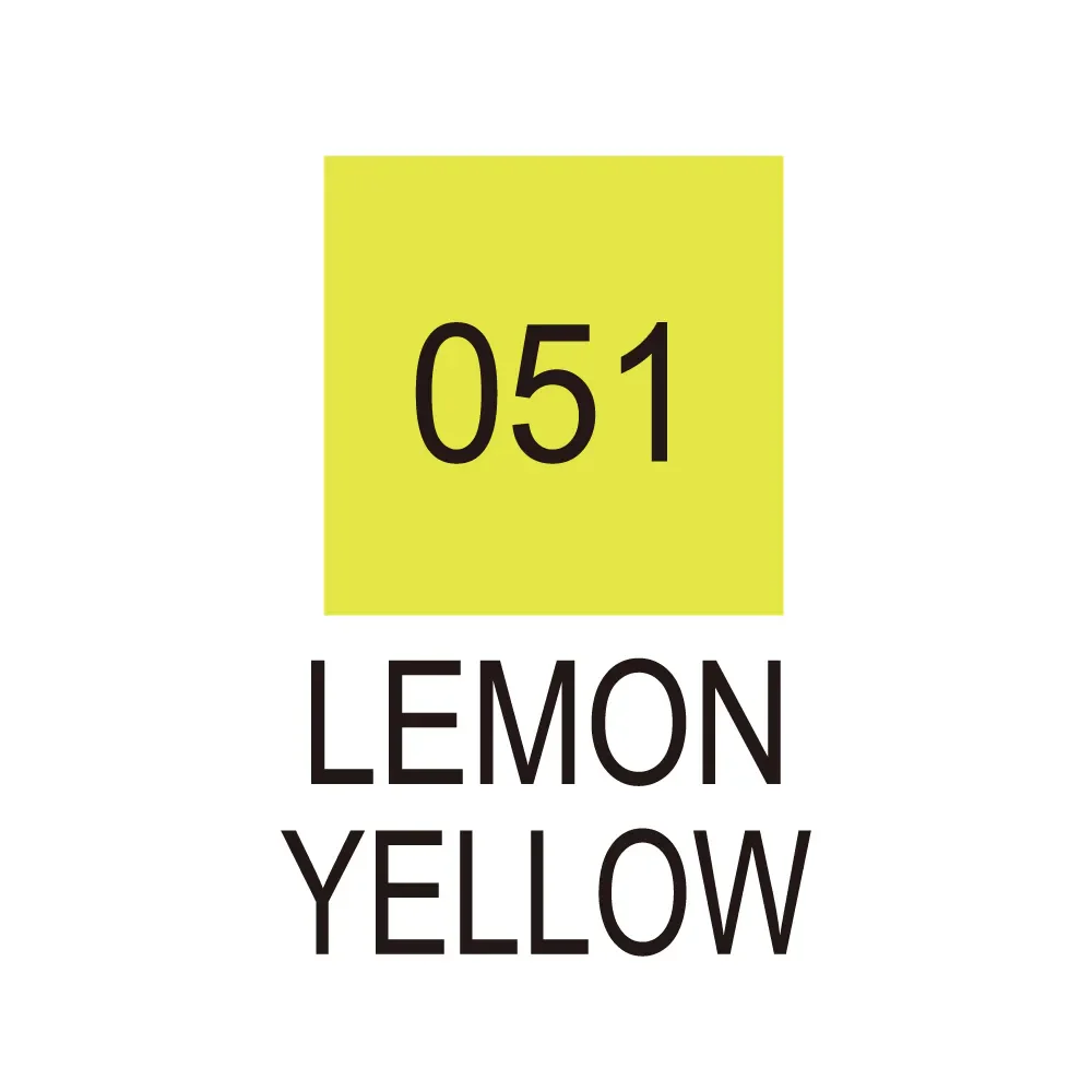 ZIG Real Brush - Lemon Yellow (No. 051) - Image 3